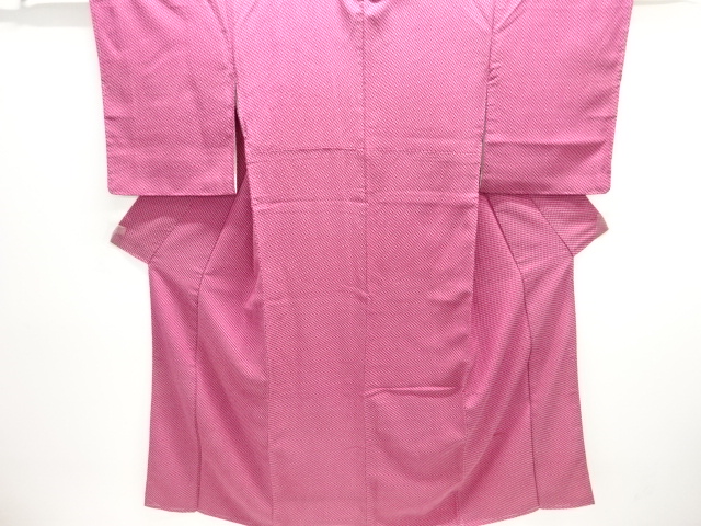 JAPANESE KIMONO / ANTIQUE OMESHI / TAISHO ROMAN STYLE / WOVEN HITTA PATTERN